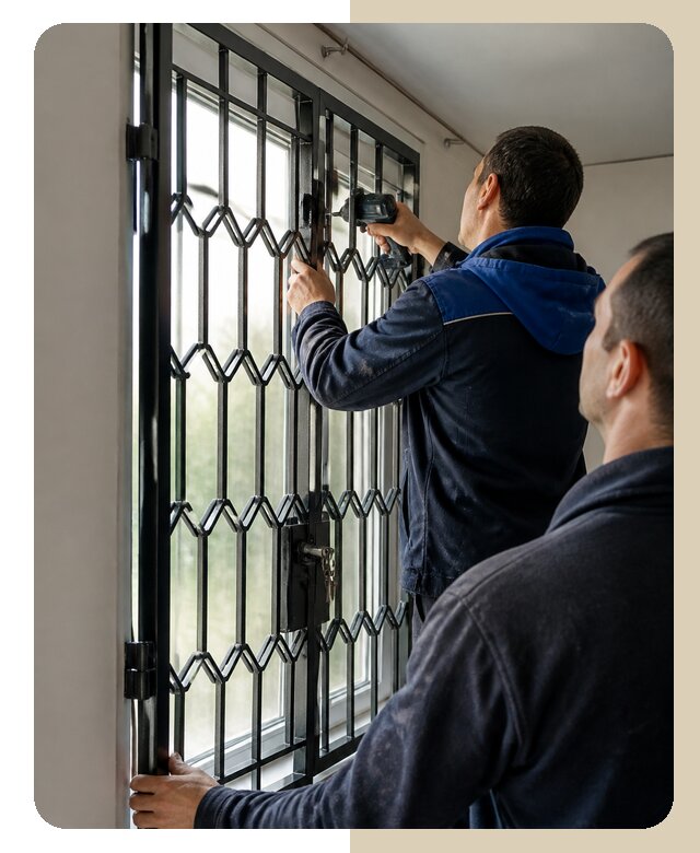 Установка распашных решеток в Кимрах цена от 6785 р. | ДвериЛегко-Кмы